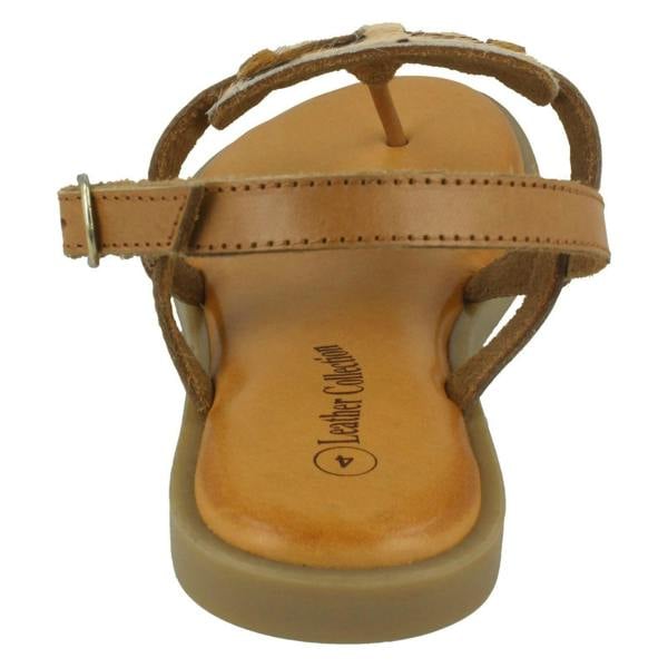 Leather Collection Ladies Leather Collection Animal Print Sandals F00228
