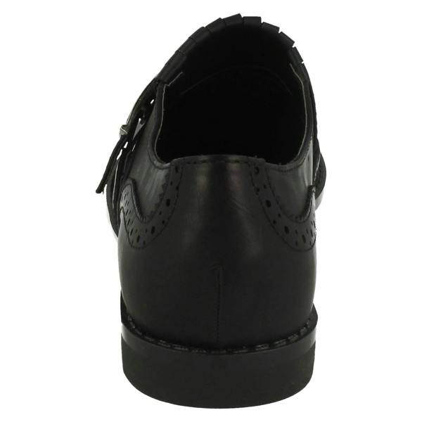 Spot On Ladies Spot On Brogue Style Slip On Shoes