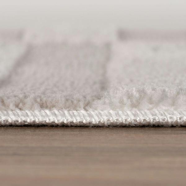 Loft Striped Cream Rug Durable and Soft