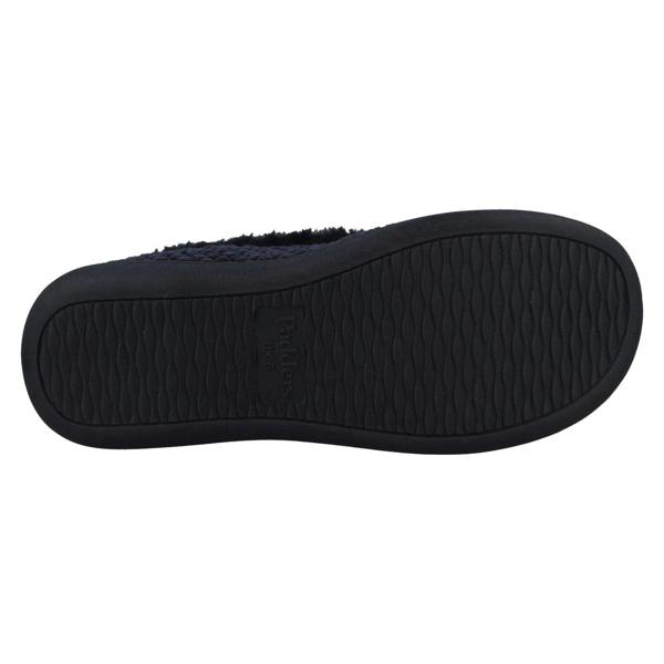 Padders Ladies Padders Textured Trimmed Full Slippers Misha