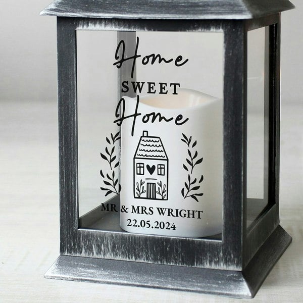 Personalised Memento Company Personalised Home Black LED Lantern