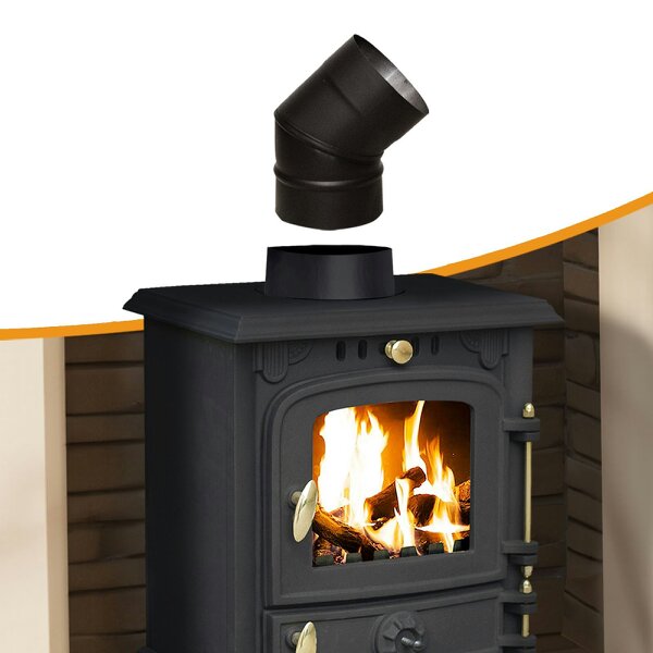  Royal Fire™ Flue Pipe 45 Degree Elbow Bend for 5" inch (125mm)