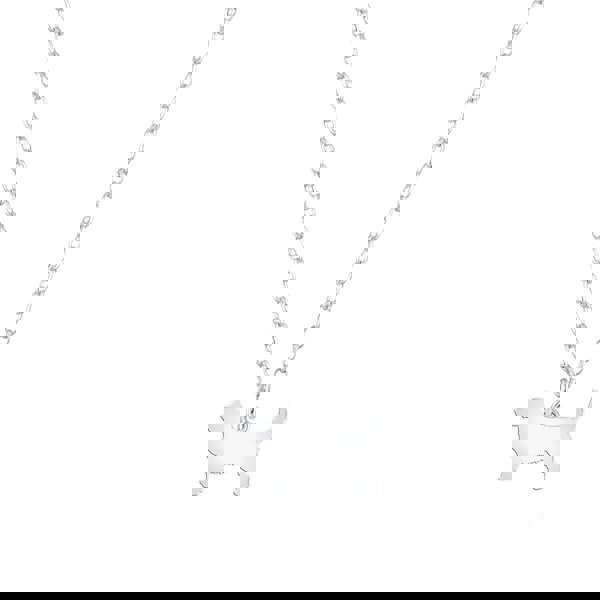 Griffon Fauve De Bretagne Silhouette Silver Necklace - Personalised - MYLEE London