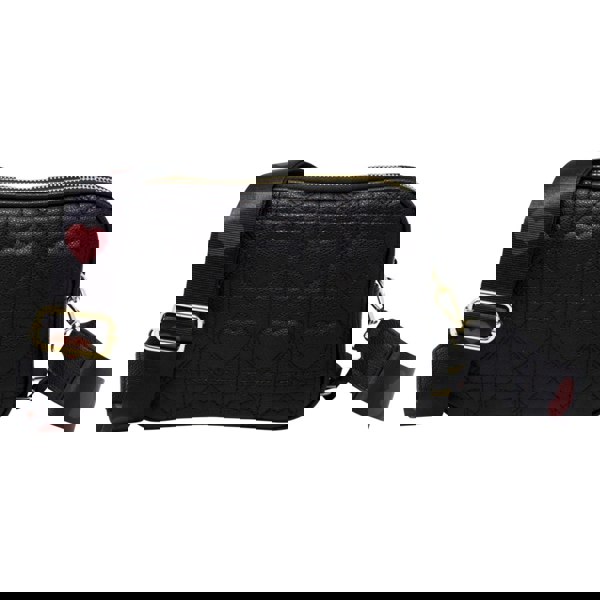 SVNX Heart Quilted Crossbody Camera Bag in Black