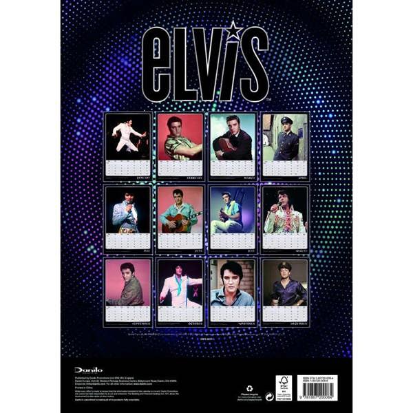 Elvis Presley A3 Calendar 2027, Wall Calendars, Month To View, Entertainment, Gift