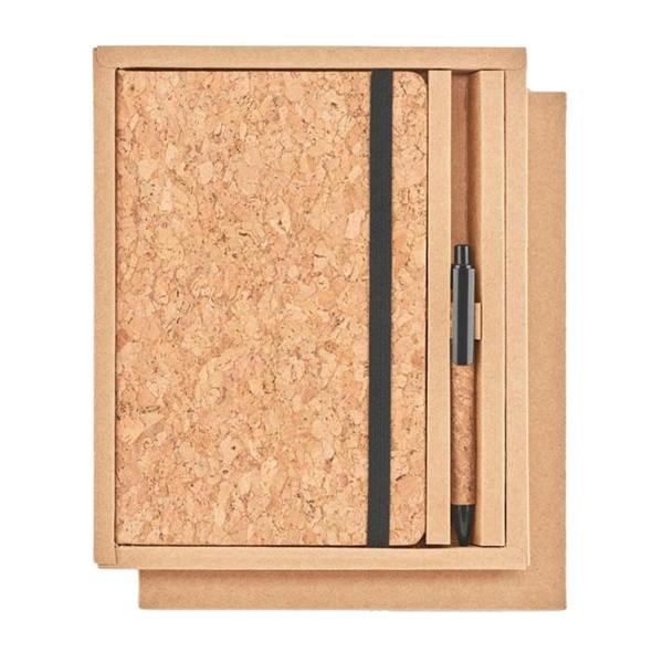MidOcean Suber Cork A5 Notebook with Pen Set - Black - 