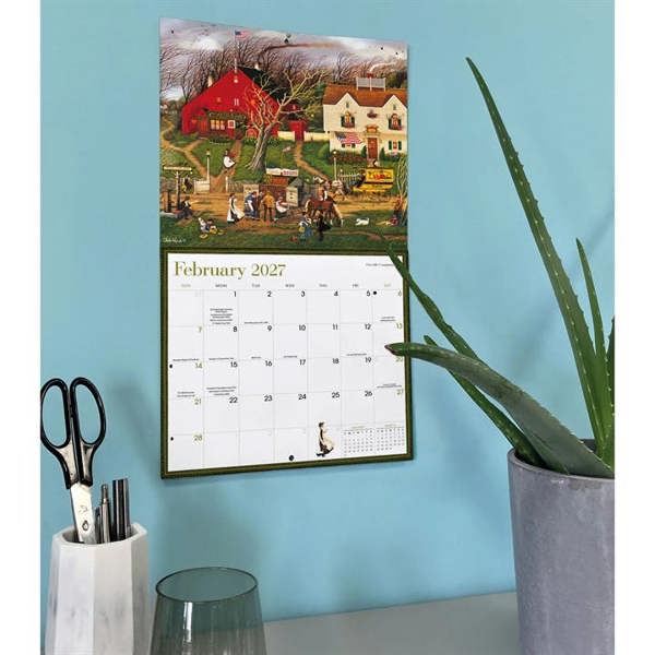 Wysocki Americana Deluxe Calendar 2027, Wall Calendars, Month To View, Art, Gift