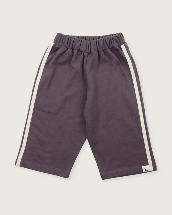 Organic cotton Charcoal Grey Stripe Print Trousers - image 1
