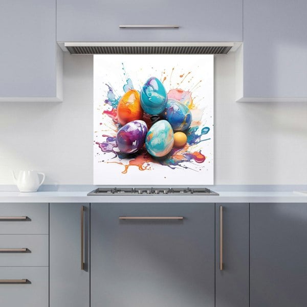 Warren Reed - Designer Watercolor Easter eggs Kitchen Splashback