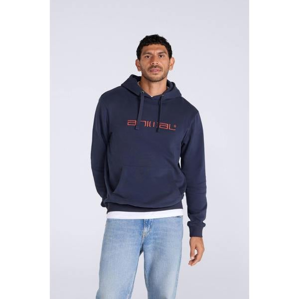 Animal Mens Driver Logo Organic Hoodie - Corn Blue