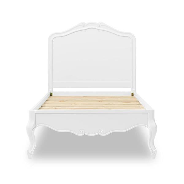 Statement Furniture Juliette White Bed Frame French Style with Wooden Headboard 3ft 4ft6 5ft 6ft