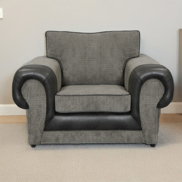 Furnishings For Less Portland Mixed Fabric Armchair