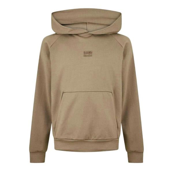 Napapijri Mens Cotton Blend Raglan Hoodie - Rock - 