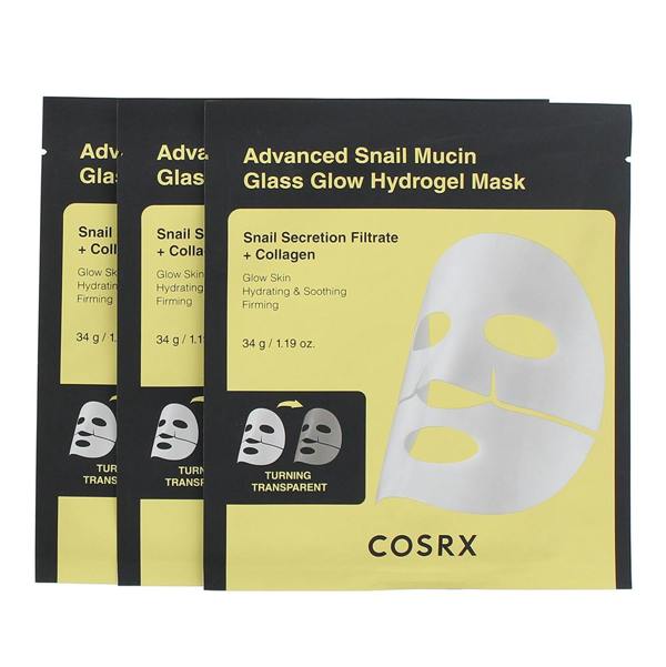 Cosrx Advanced Snail Mucin Glass Glow Hydrogel Face Mask 34g