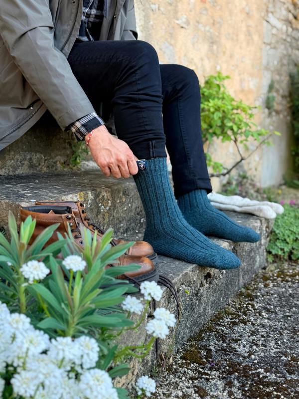 Jemsox British Wool Boot Socks – Mallard | 100% British Wool Luxury Boot Socks