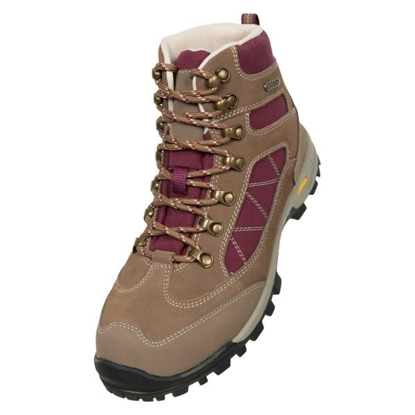 Mountain Warehouse Women's Storm Suede Waterproof Hiking Boots - Brown