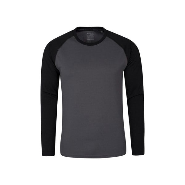 Mountain Warehouse Mens Endurance Long-Sleeved T-Shirt - Black