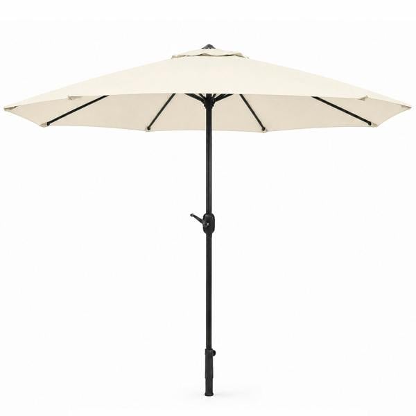The Garden Marketplace 2.7M Wide Garden Parasol Tilt and Crank