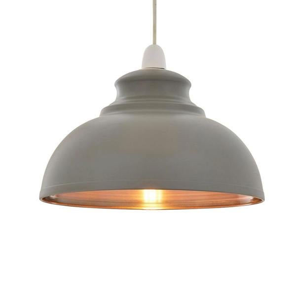 Pagazzi Lighting Maris Matte Grey Easy-Fit Pendant