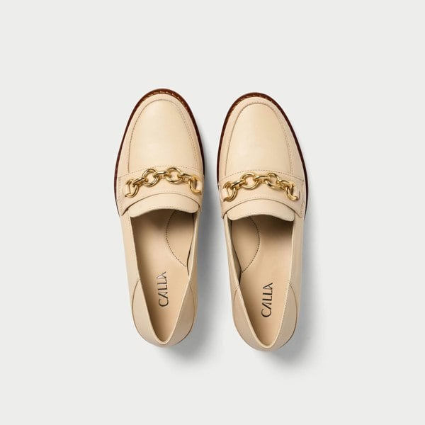 Calla Rebecca Shoes - Neutral Leather