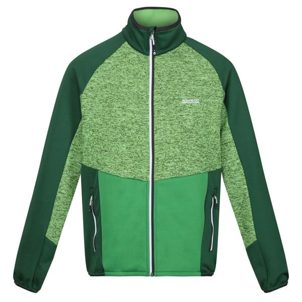 Regatta Men's Coladane V Marl Full Zip Fleece Jacket - Jasmine Green/Field Green