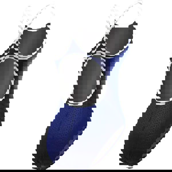 TYR Hexa Durafast Elite Diamondfit swimsuit in royal blue with white accents