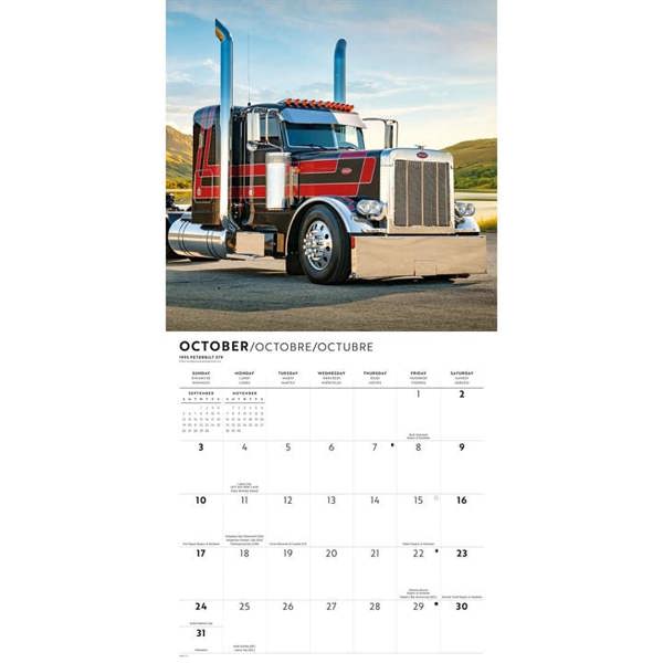 Trucks Calendar 2027, Wall Calendars, Month To View, Transport, Gift