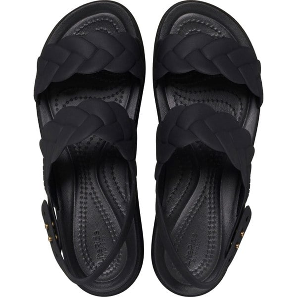 Crocs Brooklyn Woven Thermoplastic Women's Black/Black Sandals