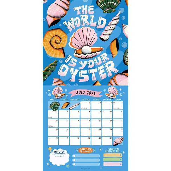 The Happiness Club, Happy Days Calendar 2027, Wall Calendars, Month To View, Lifestyle, Gift