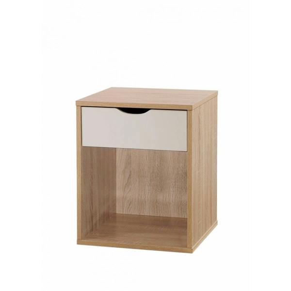 Timber Art Design Alton Bedside Cabinet Bedroom Furniture Nightstand Table 1 Drawer