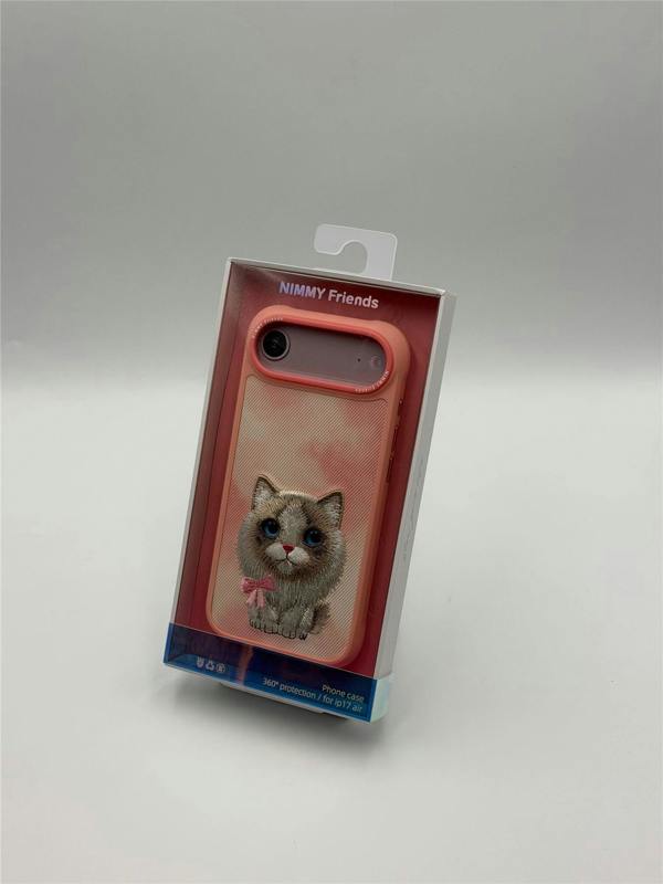 Nimmy Friends Nimmy Big Eye Cute Pet Ragdoll Cat Case with MagSafe for iPhone 17 Air 6.5" Pink - N-XDY-IP17-AIR-07-D