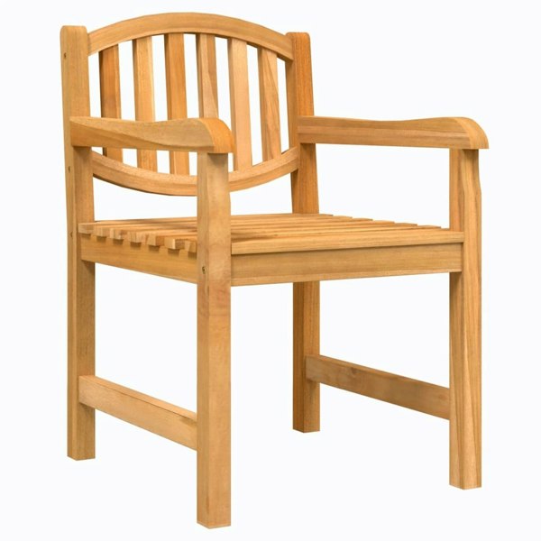 Berkfield Garden Chairs 2 pcs 58x59x88 cm Solid Wood Teak