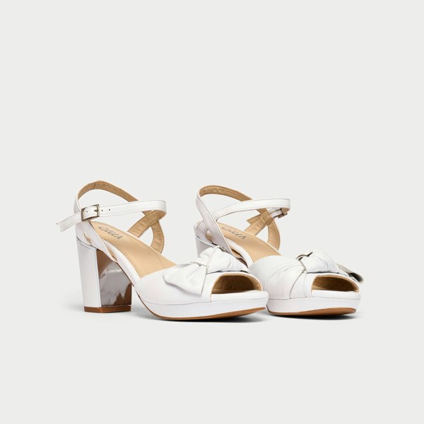 Calla Lizzie Shoes - White Leather