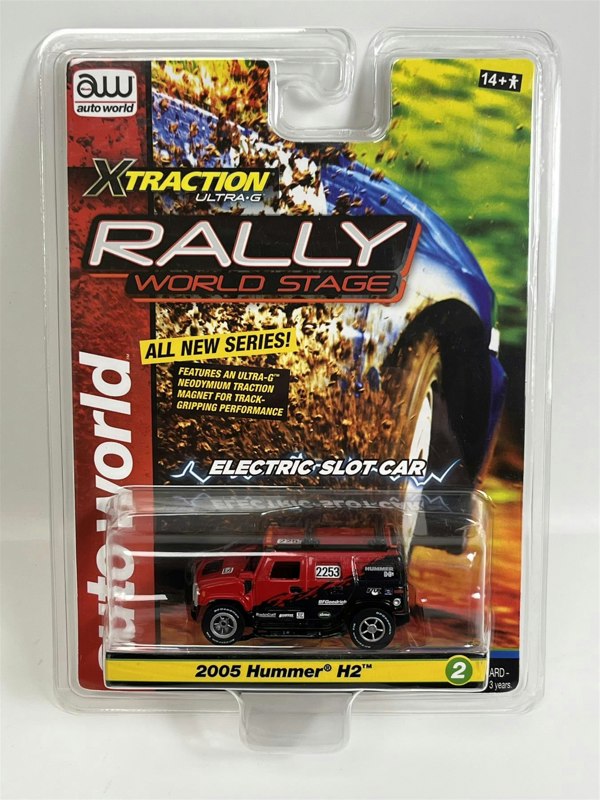 Auto World Slot Cars 2005 Hummer H2 #2253 HO Scale Slot Car X Traction Rally Auto World SC380-2