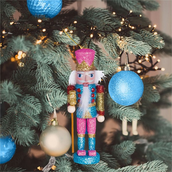 St Helens Nutcracker - Pink, Blue & Red