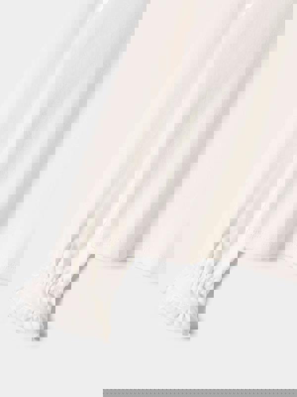 GWD Daria White Jersey High Neck Top