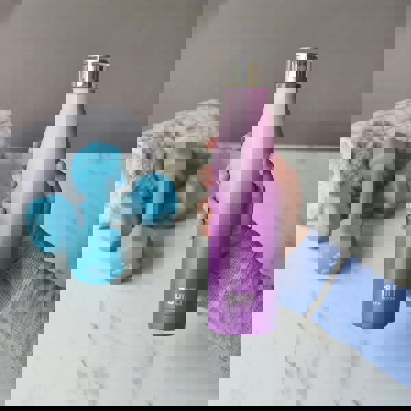 Built New York Built 500ml Double Walled Stainless Steel Water Bottle Pink and Purple Ombre