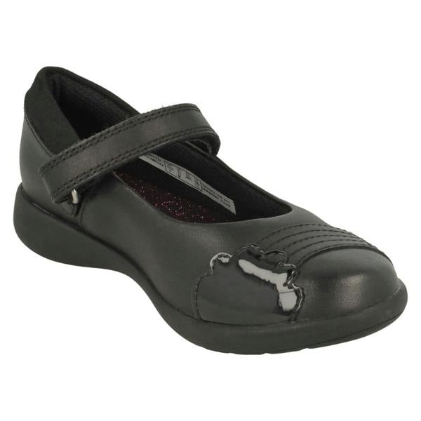 Clarks Girls Clarks Rainbow Detailed School Shoes Etch Beam