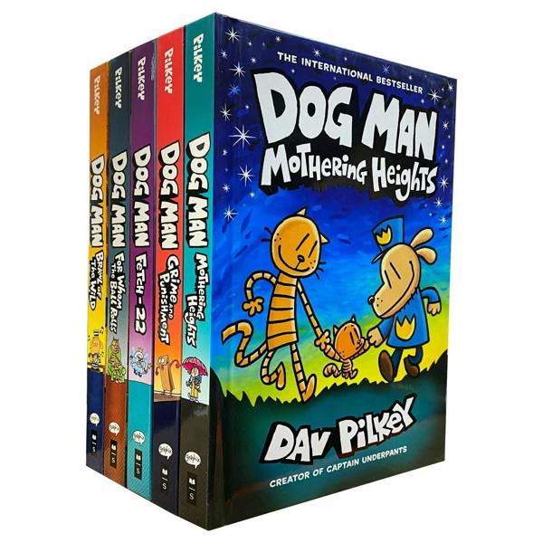 Dog Man Hardcover Books 6–10 Collection Set by Dav Pilkey – Graphic Adventure Collection for Kids