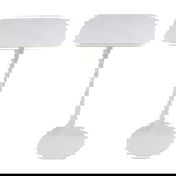 Furniture To Go Malta Ceramic Square Dining Table in White