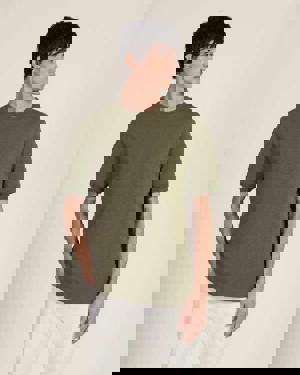 Larsson & Co Heavy T-Shirt With Ribbed Details