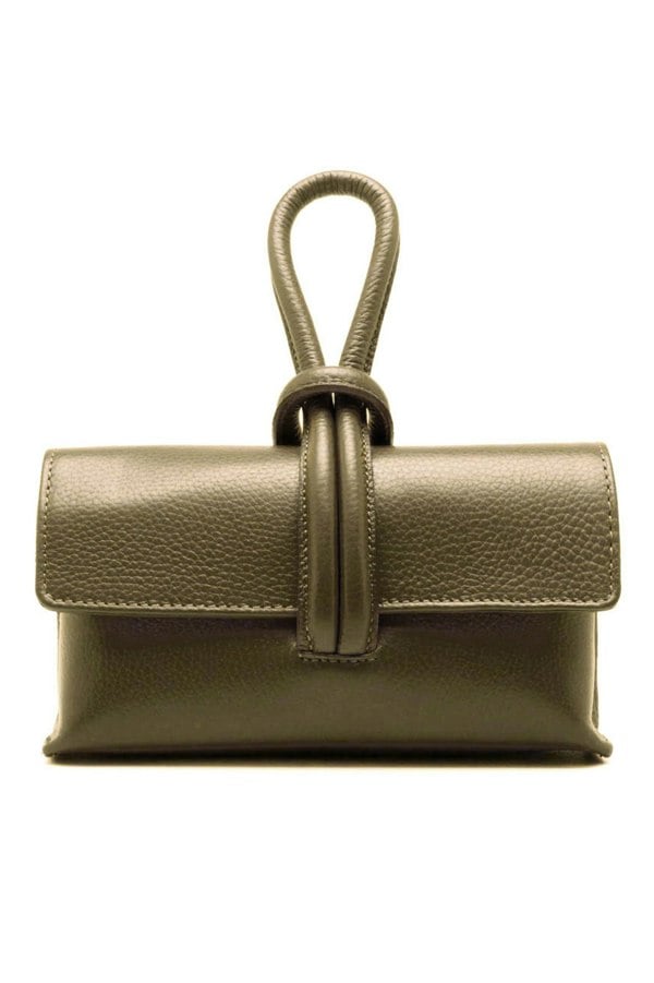 Kitise Genuine Italian Leather Small Clutch Crossbody Bag