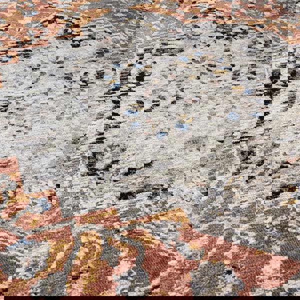 Asiatic Sovereign Terracotta Medallion Rug