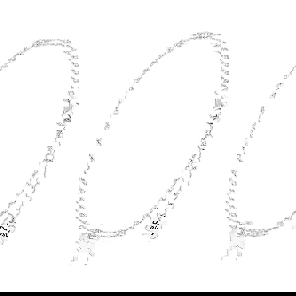 Mylee London Bloodhound Silhouette Silver Chain Bracelet - Personalised