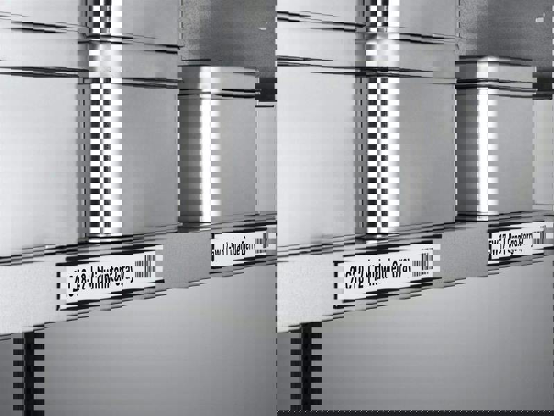 Durable Magnetic C Channel Ticket Lable Holders | 50 Pack | 200 x 30mm | Black