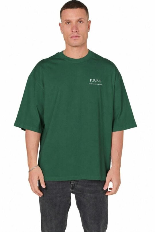 Elaina Fashion Men’s Oversized Heavyweight T-Shirt – “Forever Forward. Forever Grateful.”