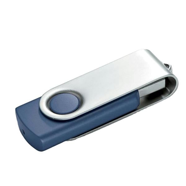 MidOcean Techmate 4GB USB Flash Drive - Blue - 