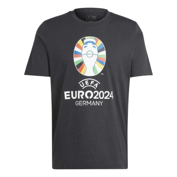 Adidas Mens UEFA Europa League Cotton T-Shirt - Black - 