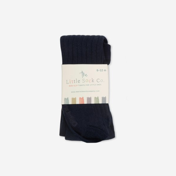 Little Sock Co. Non-Slip School Tights in Navy - age 1-6 years