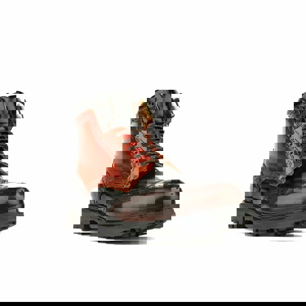 Embassy London Wanderer - Black Brown - Men's chunky combat style boot in black and brown leather